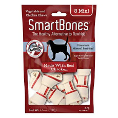 SmartBones Mini Chicken Chews 2.5"Dog Treats 迷你潔齒骨(雞肉味) 8 pack 